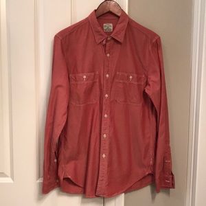 J Crew Red Chambray shirt